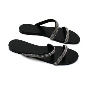 Guess Black Slide Sandals